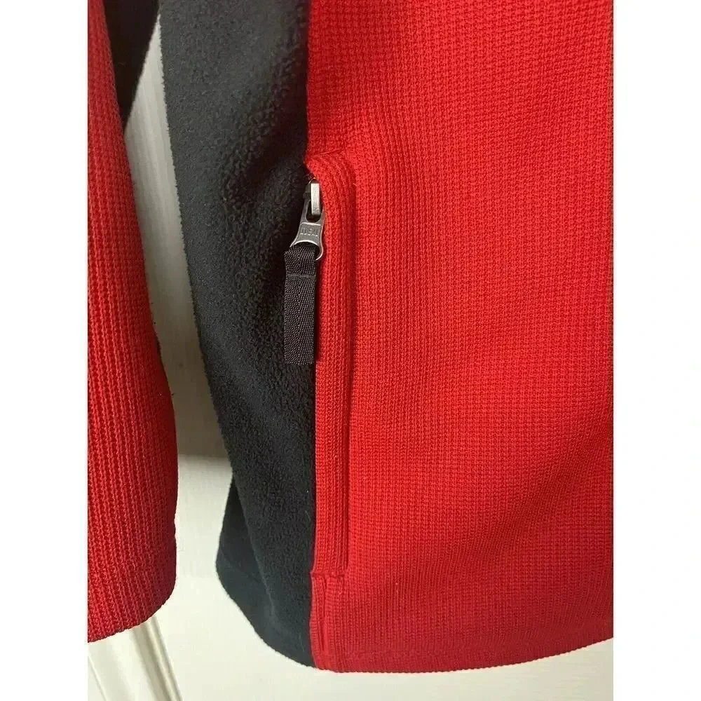 Spyder Athletic  Youth‎ Kids Size XL (l8) Black Red  Full Zip Pockets Fleece